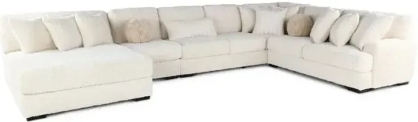 Hendrix Ivory 4 Piece Sectional with Double Chaise