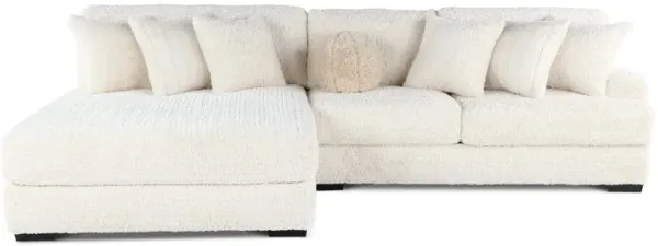 Hendrix Ivory 2 Piece Sectional with Double Chaise