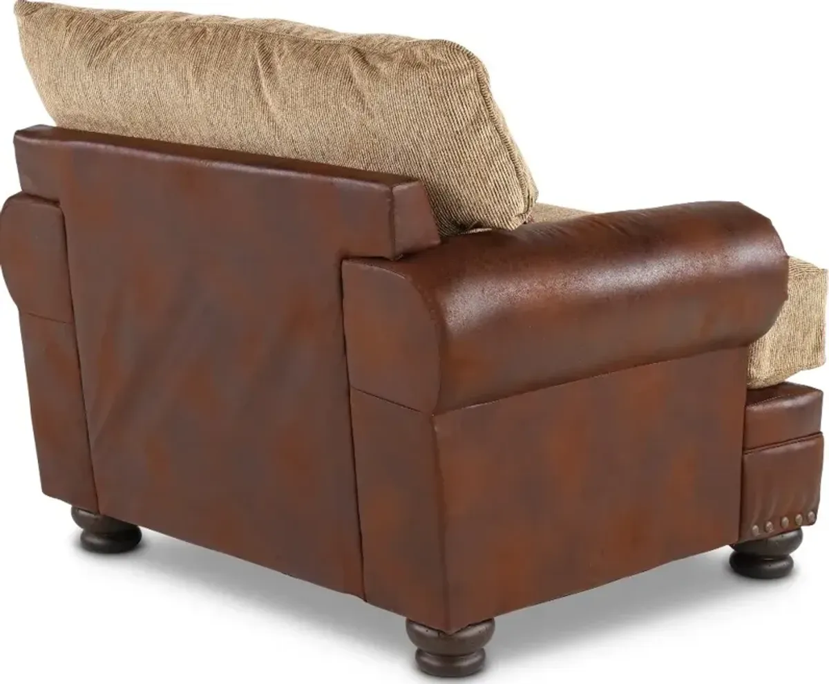 Laramie Two-Tone Brown Chair