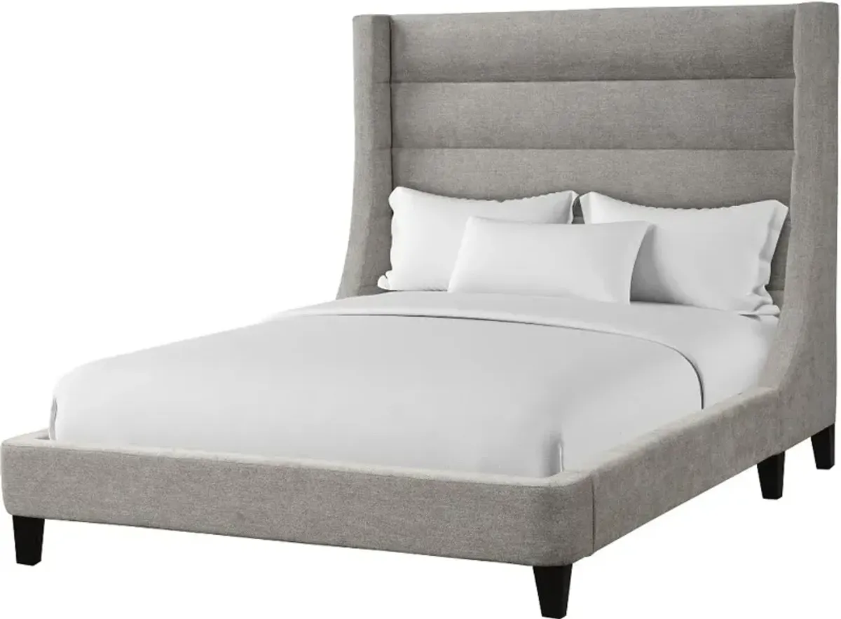 Jacob Gray King Upholstered Bed