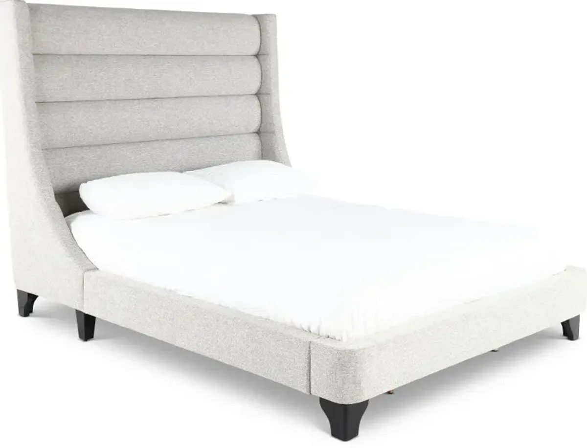 Jacob Gray King Upholstered Bed