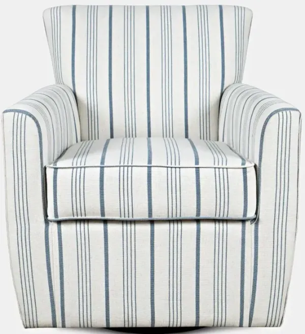 Blakely Blue Swivel Chair