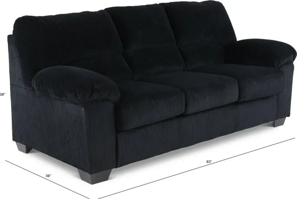 SimpleJoy Black Sofa