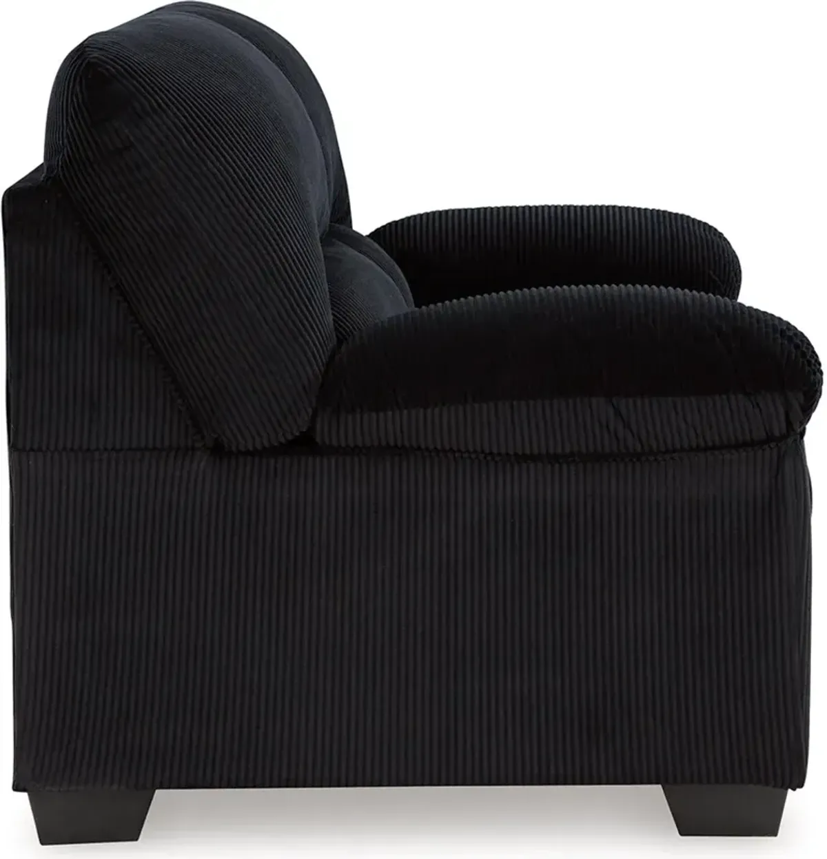 SimpleJoy Black Loveseat