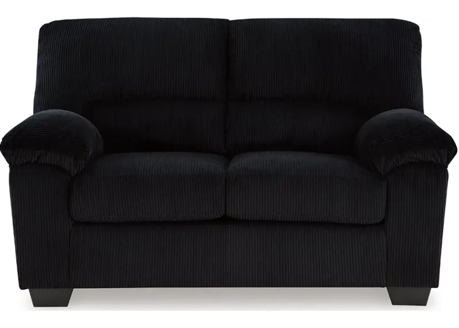 SimpleJoy Black Loveseat