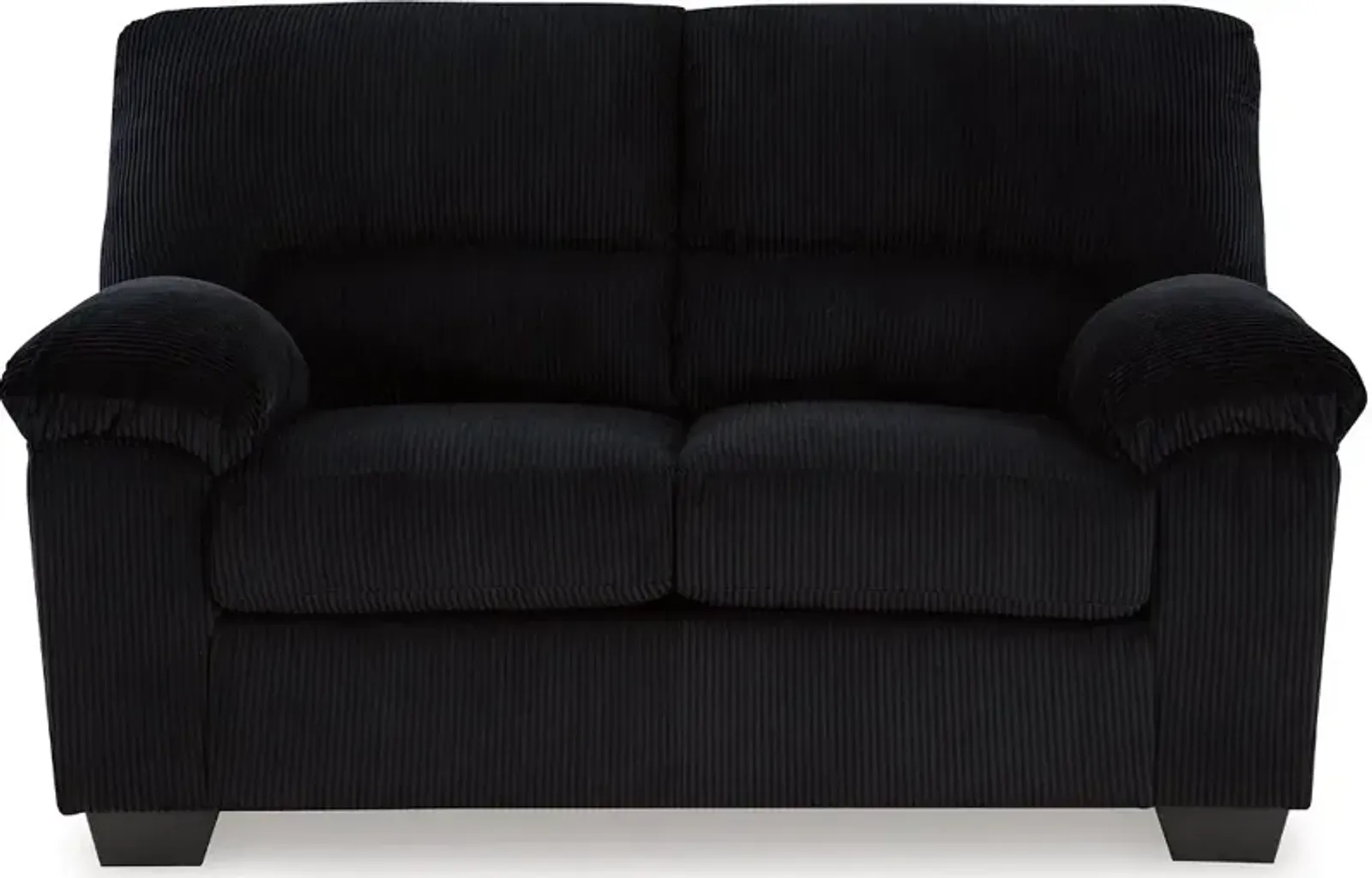 SimpleJoy Black Loveseat