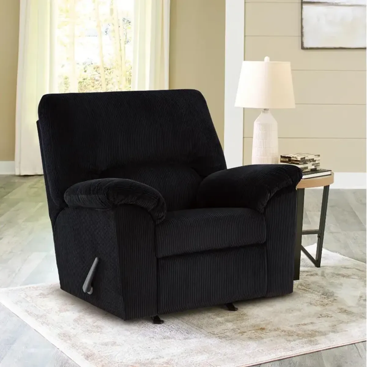 SimpleJoy Black Recliner