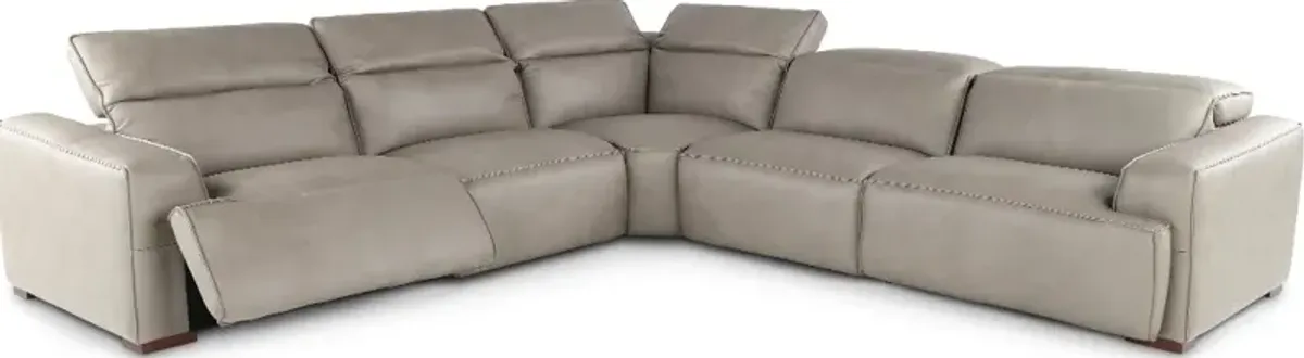 Arizona Thunder 5-Piece Reclining Sectional with Adjustable Headrests
