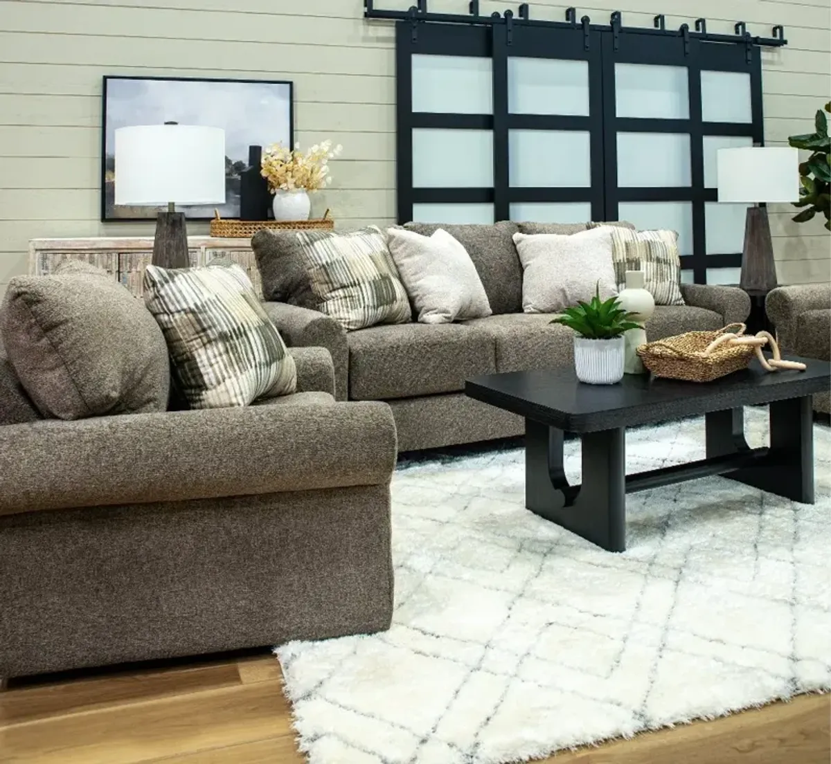 Oakmont Brown Loveseat