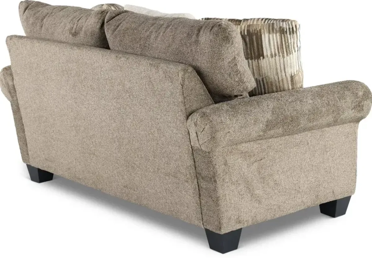 Oakmont Brown Loveseat