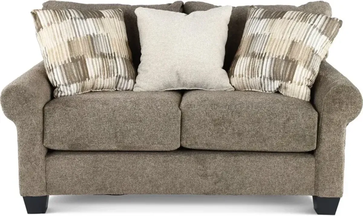 Oakmont Brown Loveseat