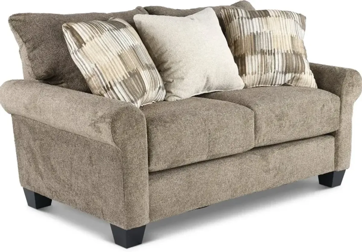 Oakmont Brown Loveseat