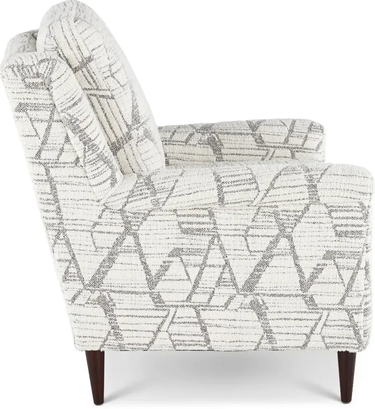 Birdie Drumbeat White Accent Chair