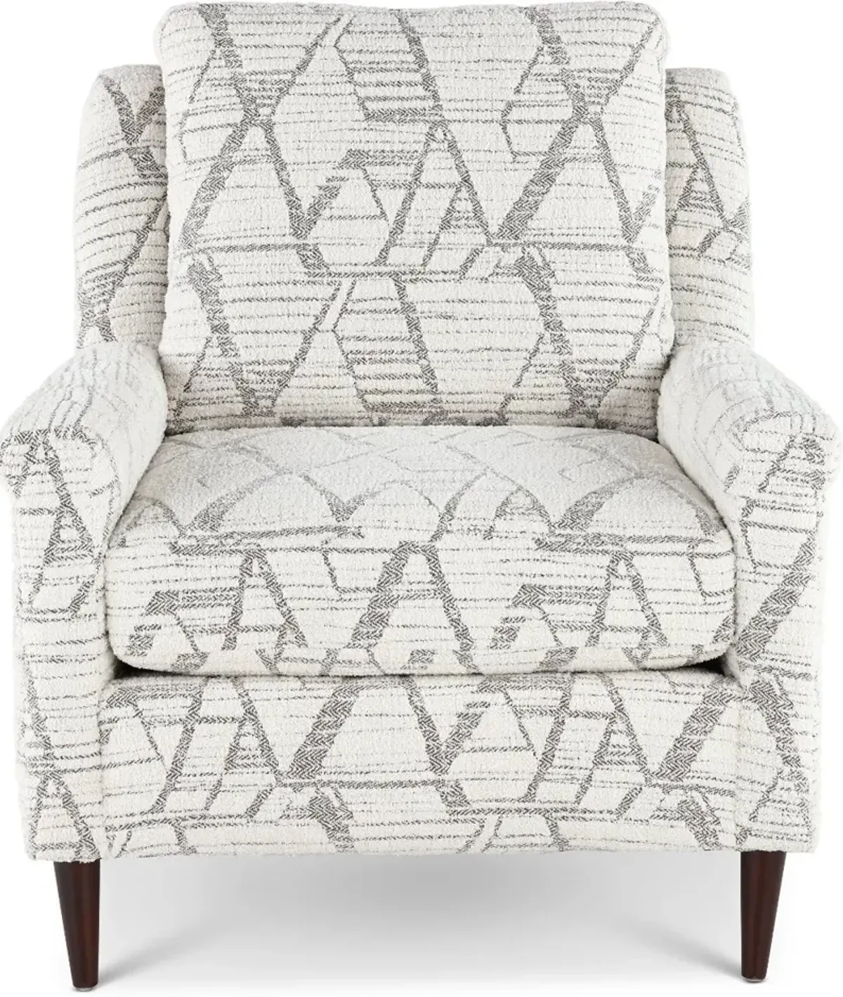 Birdie Drumbeat White Accent Chair