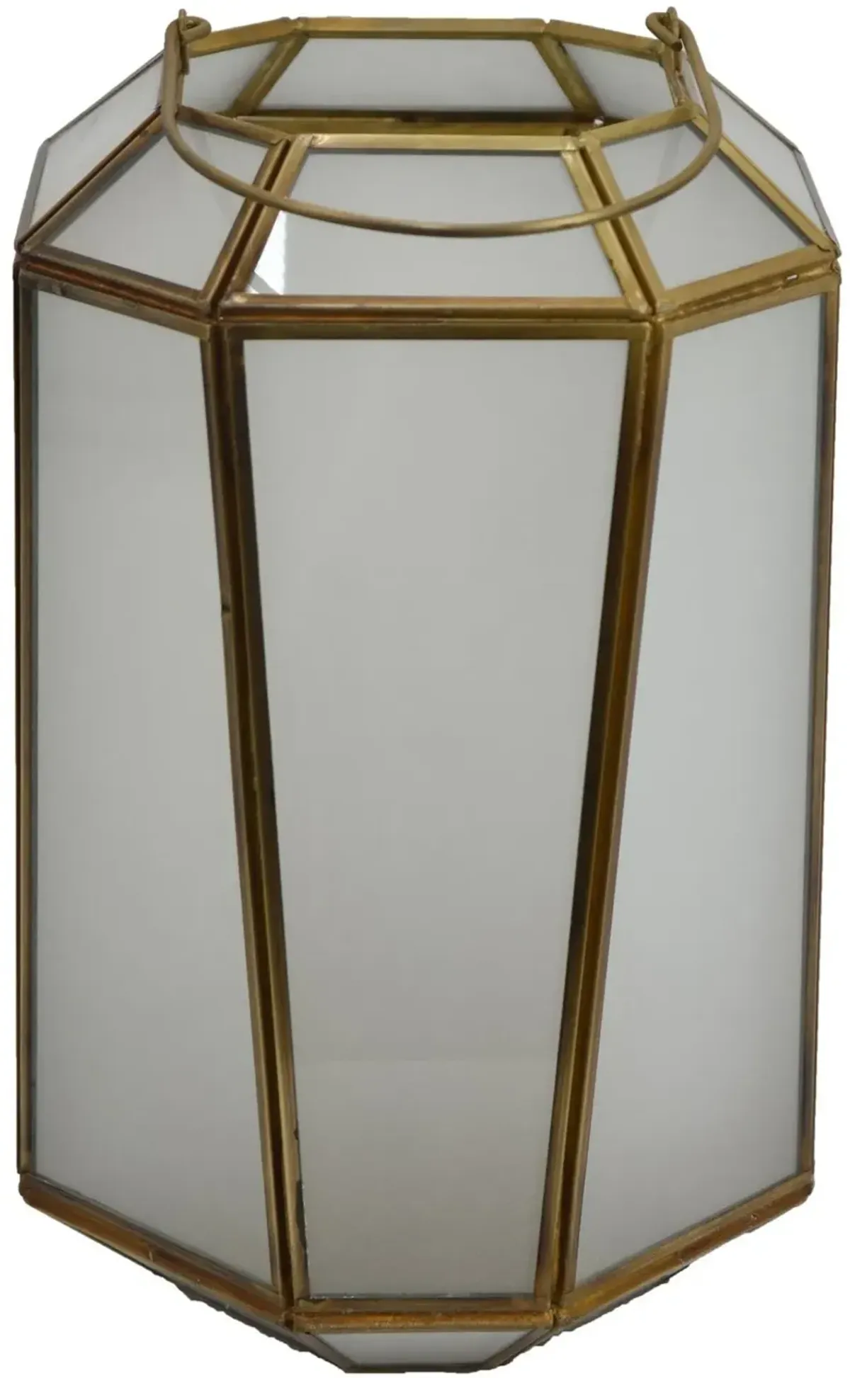 Frosted Glass Metal Lantern