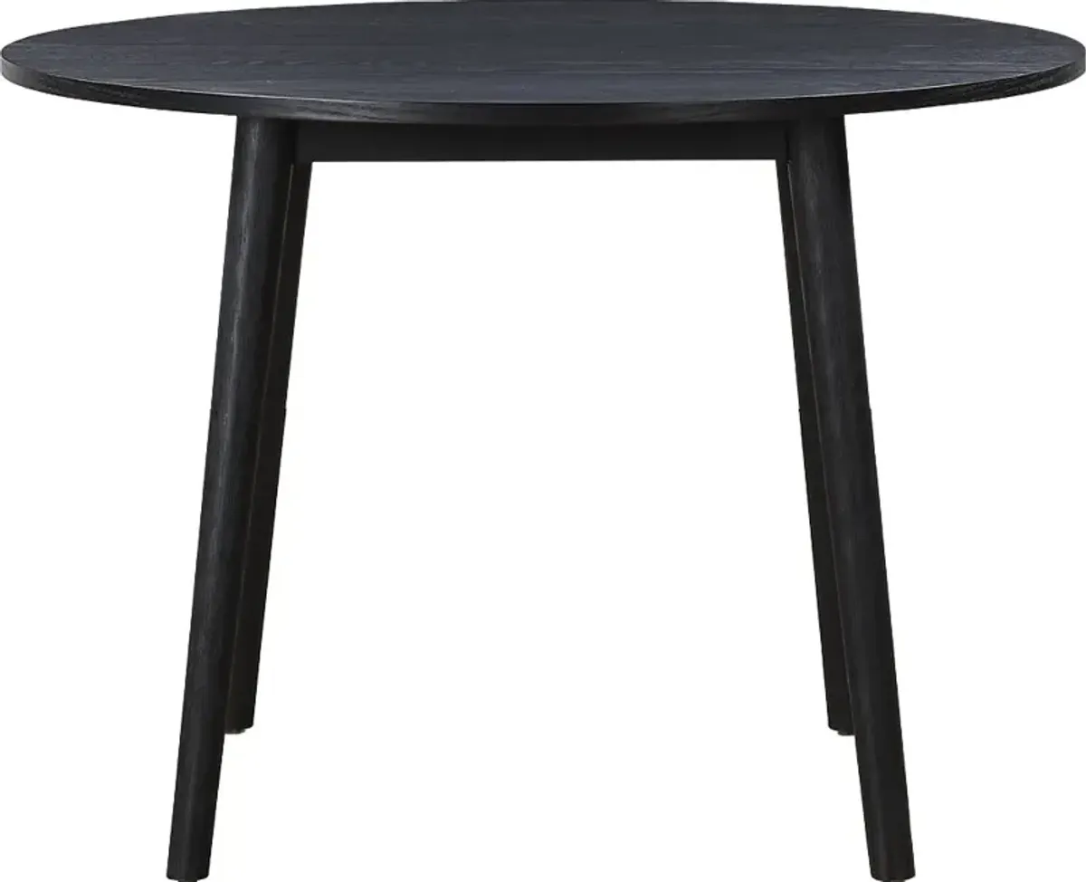 Willa Black Round Dining Table