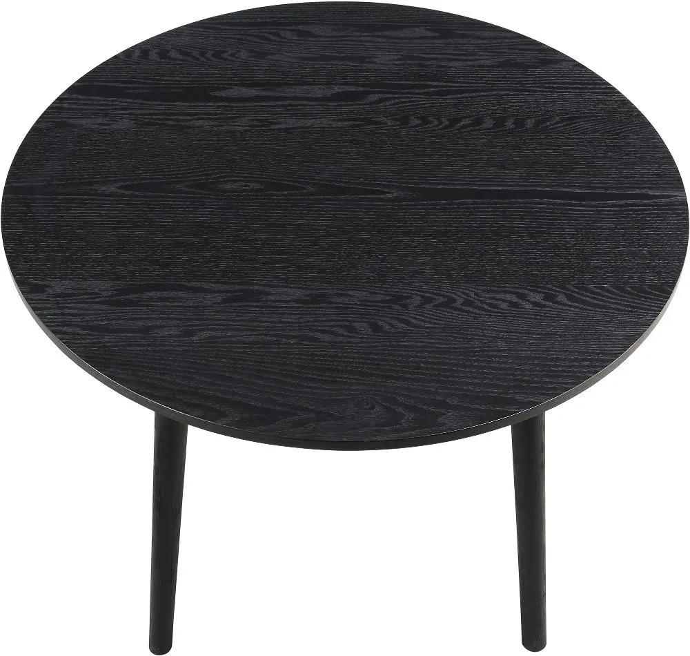 Willa Black Round Dining Table