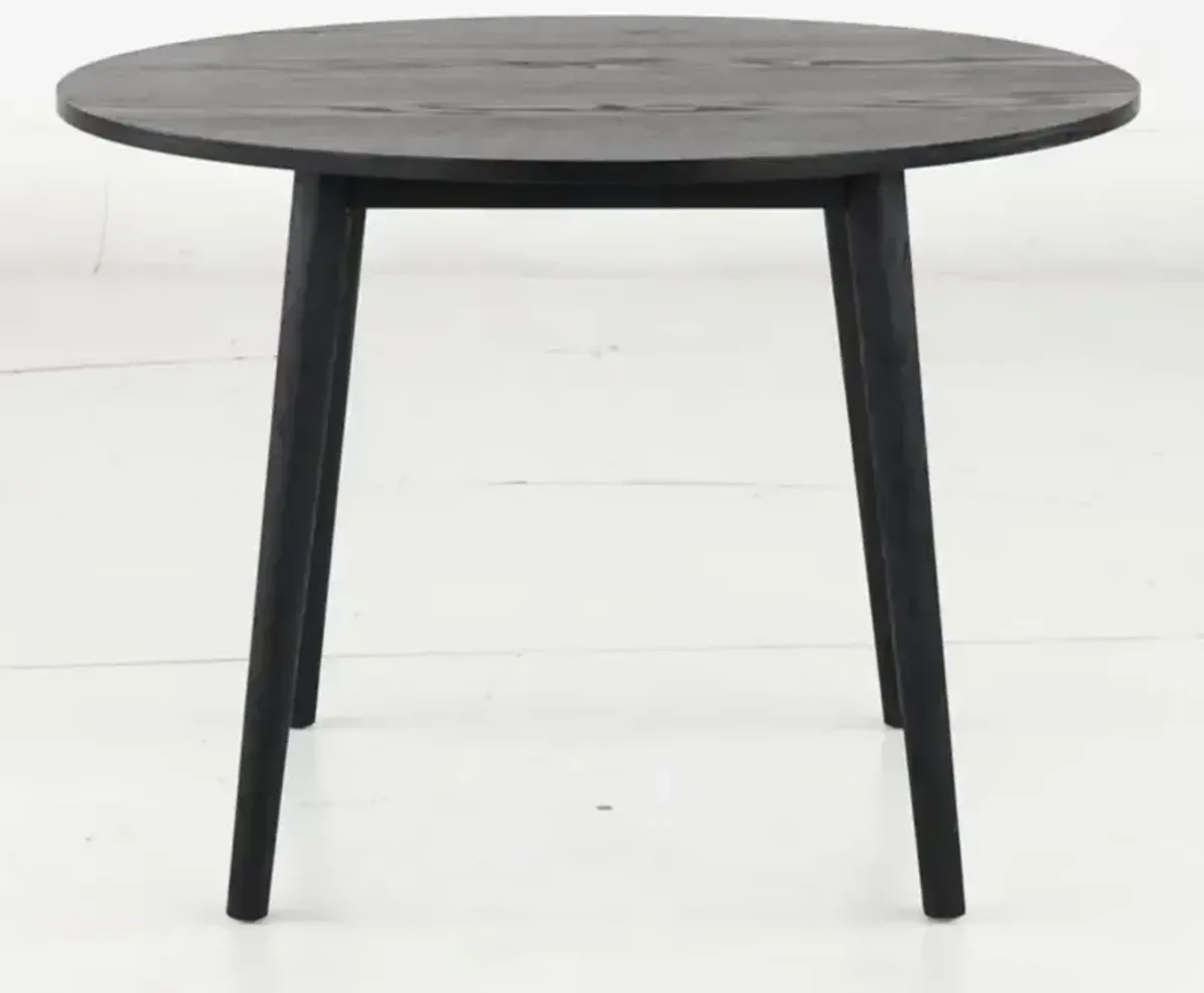 Willa Black Round Dining Table