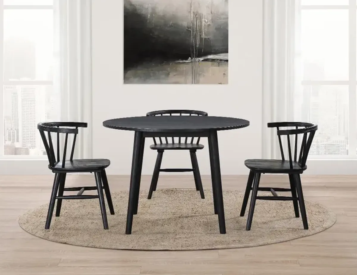 Willa Black 5 Piece Dining Set