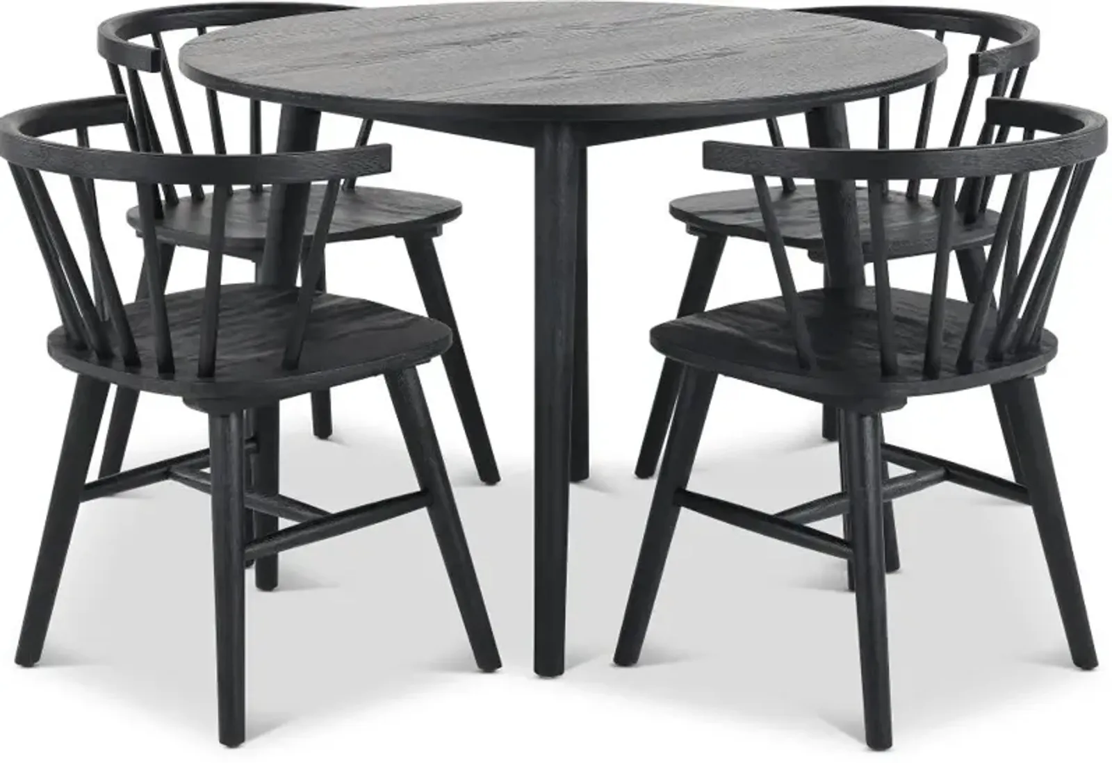 Willa Black 5 Piece Dining Set