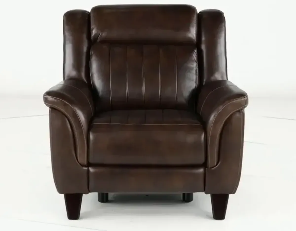 Kimball Chocolate Power Recliner