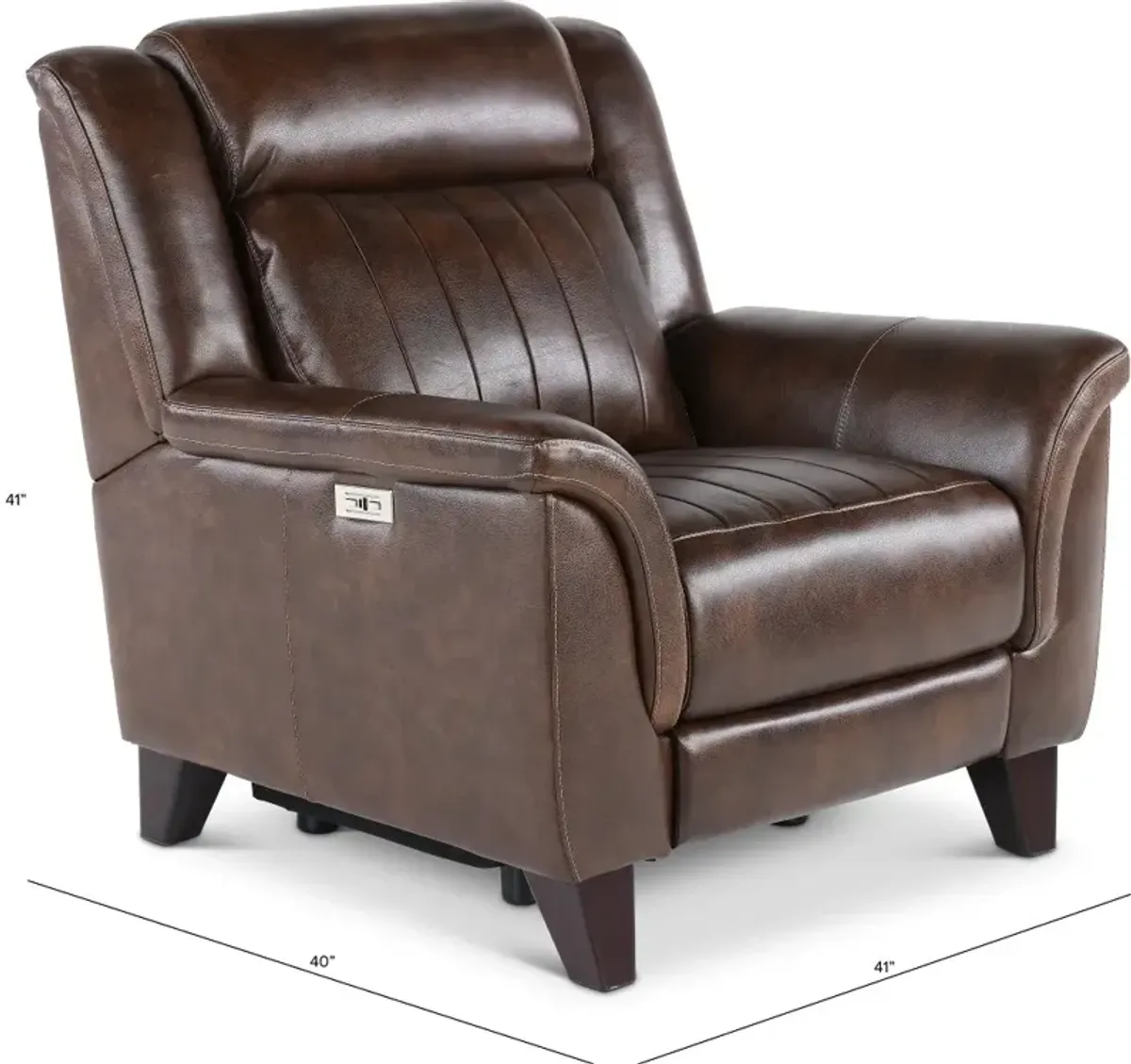 Kimball Chocolate Power Recliner