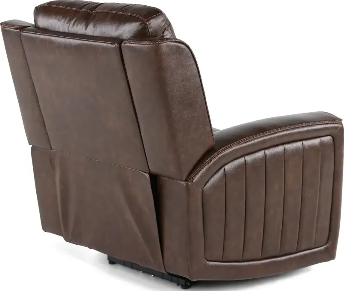 Pierce Chocolate Dark Brown Power Recliner