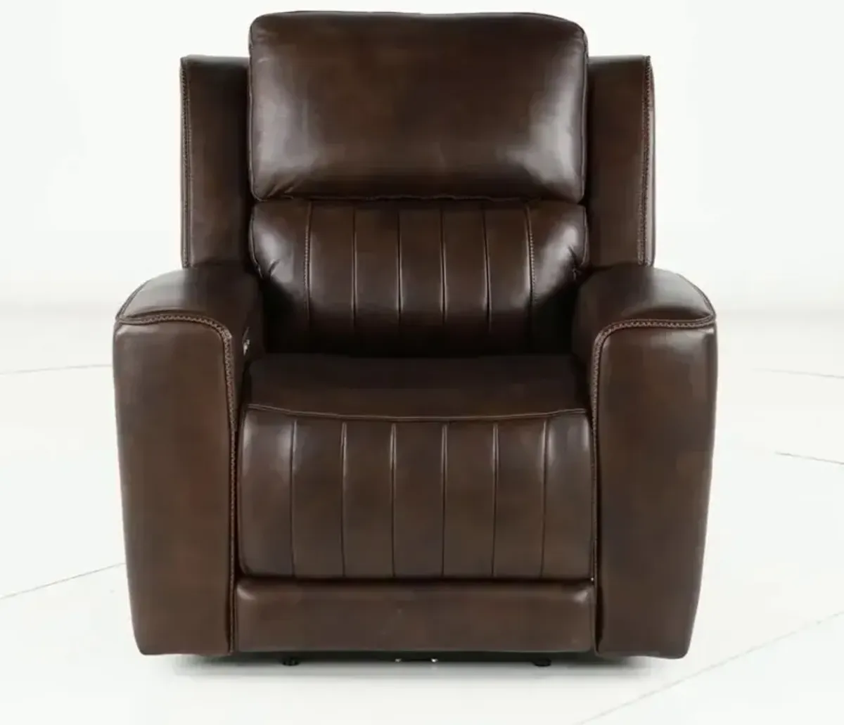 Pierce Chocolate Dark Brown Power Recliner