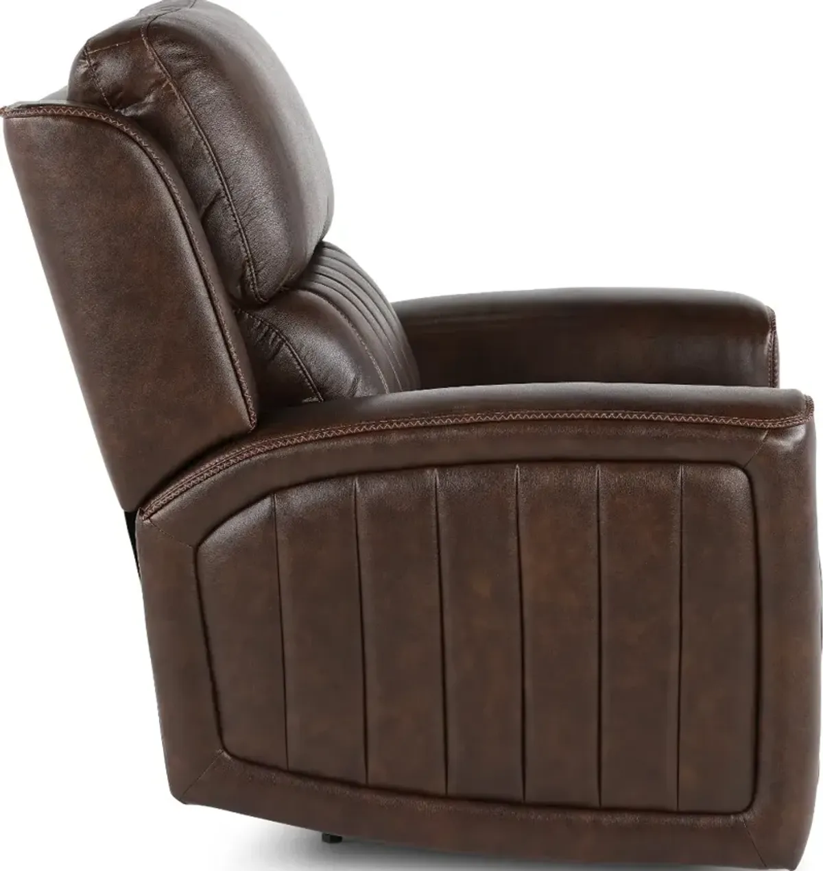 Pierce Chocolate Dark Brown Power Recliner