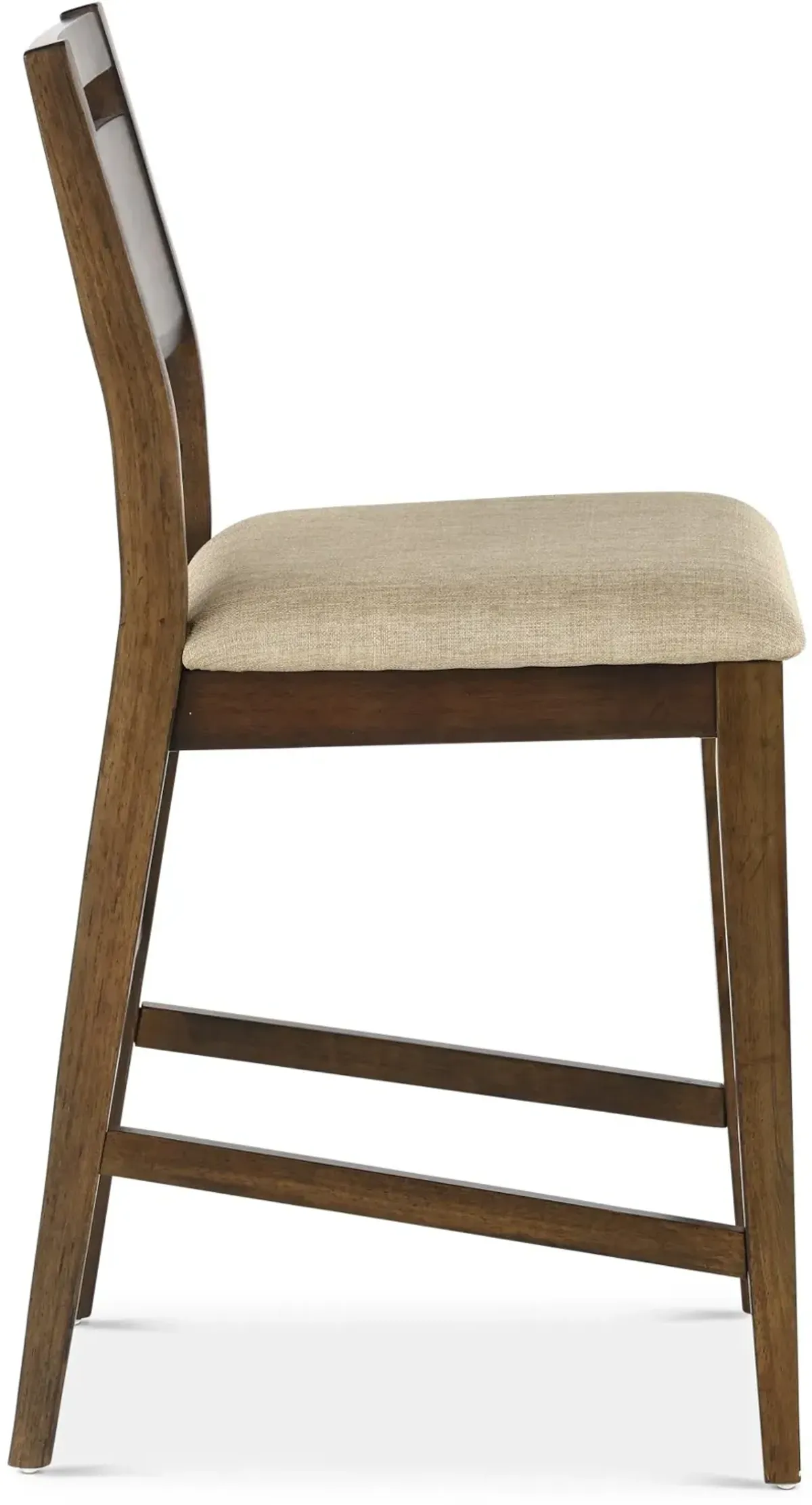 Zoey Natural Brown Counter Height Stool