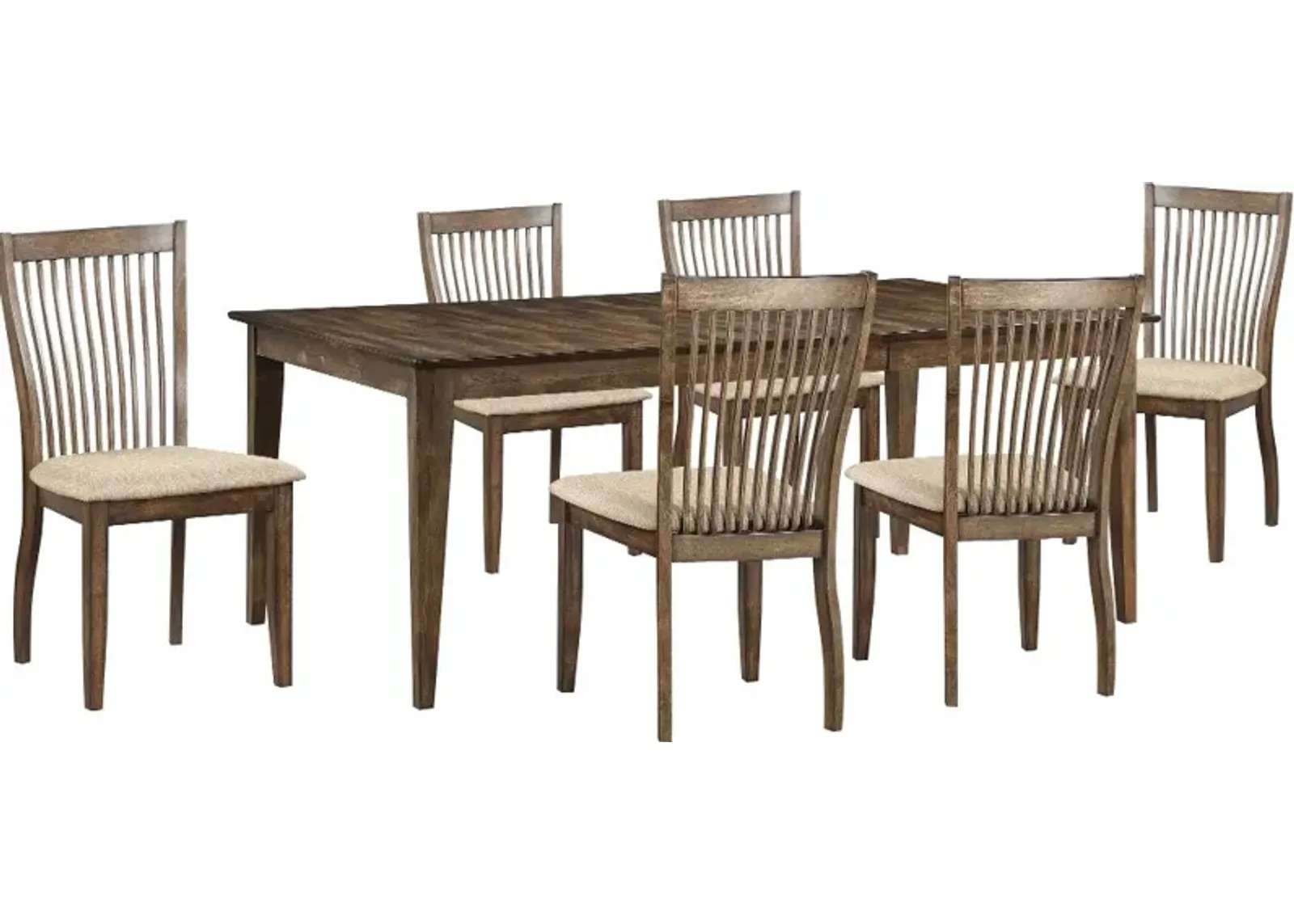 Zoey Brown 5 Piece Dining Room Set