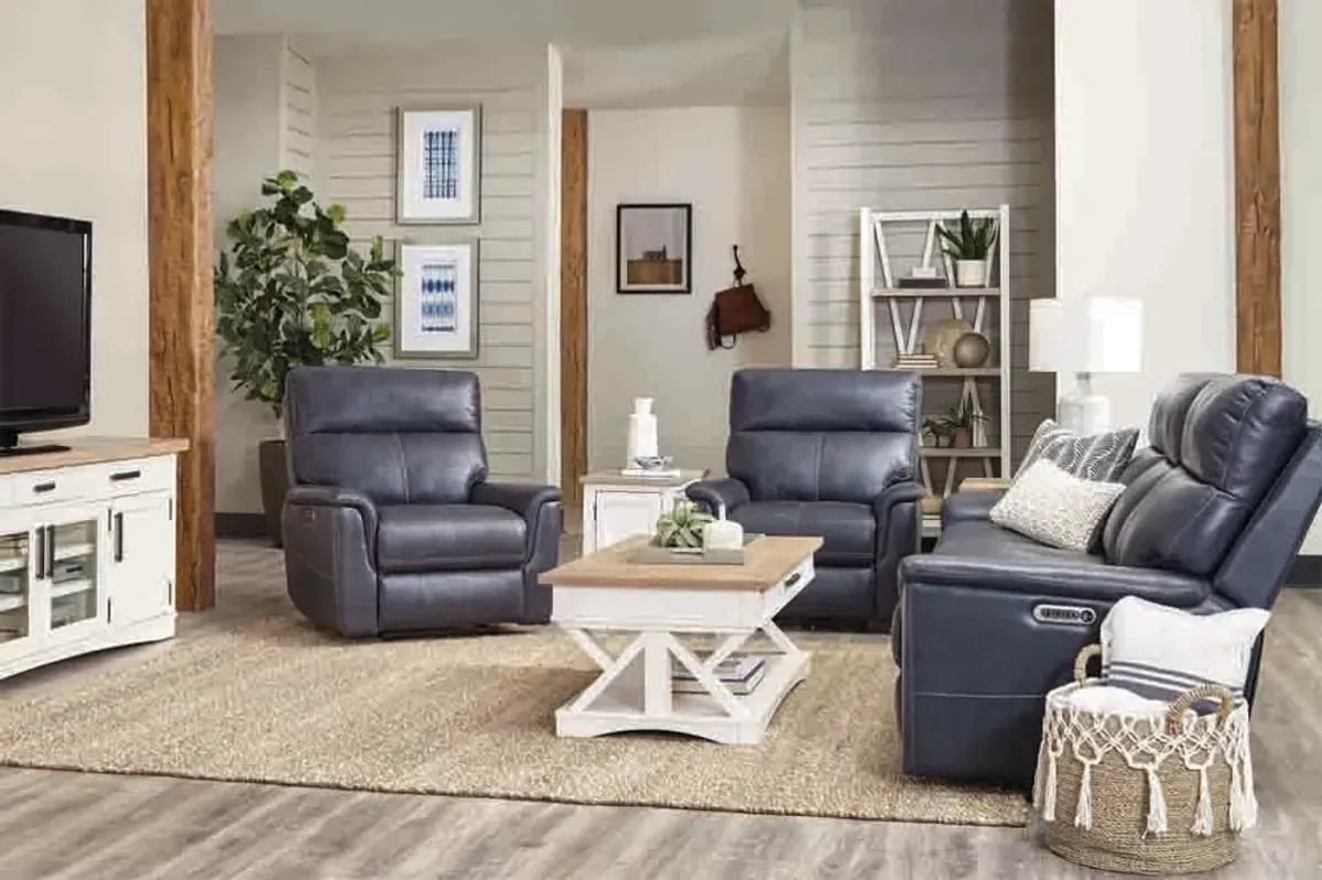 Reed Indigo Power Reclining Sofa