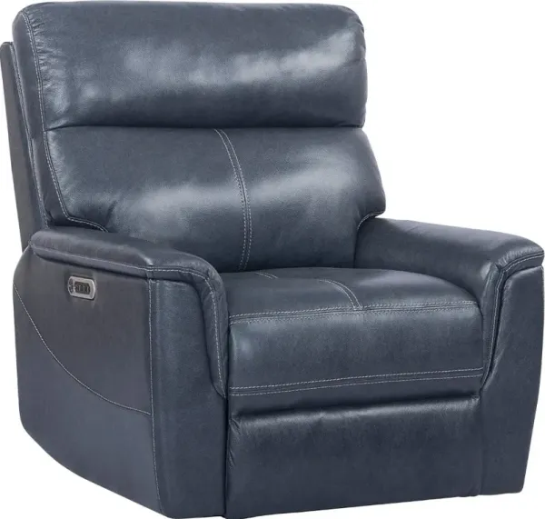 Reed Indigo Power Recliner with Lumbar Support