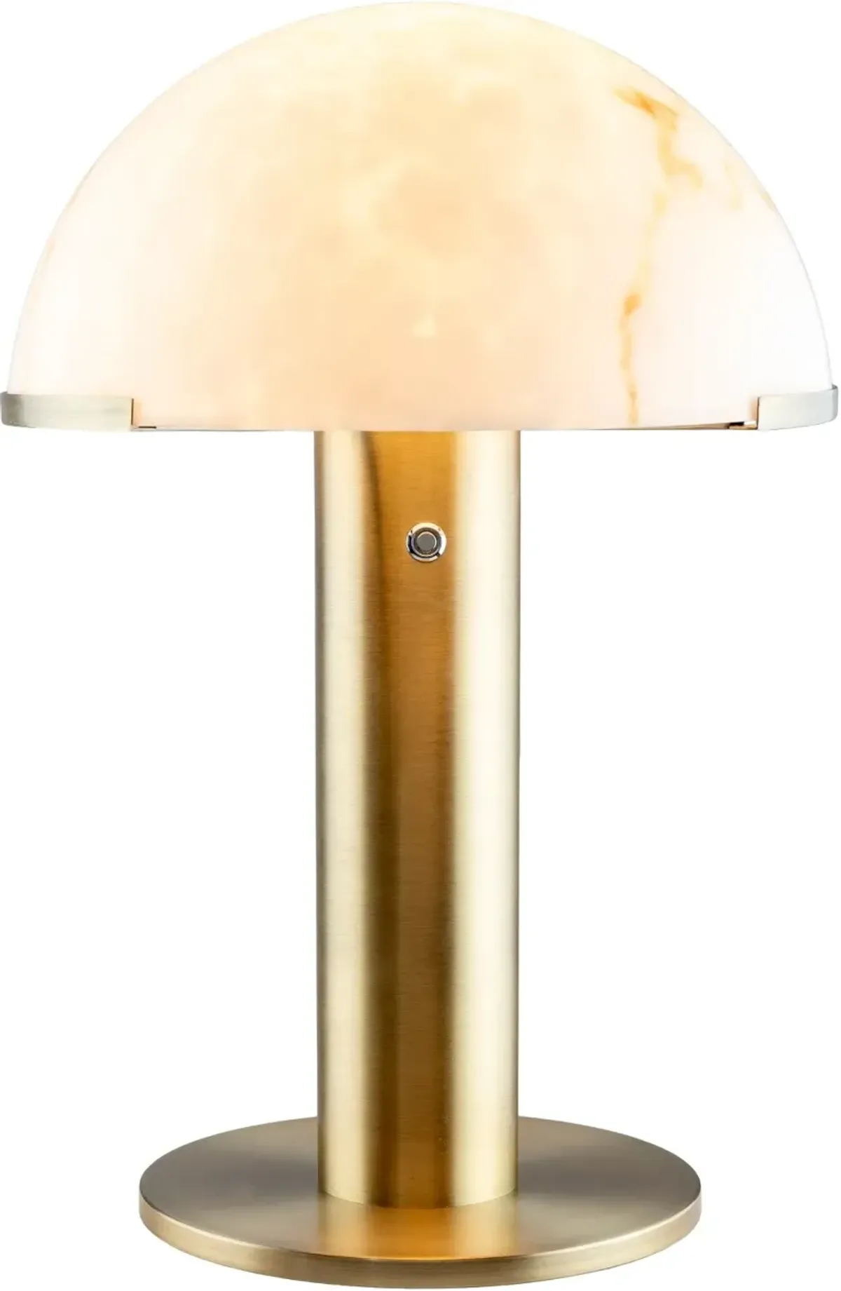 23" Metallic Brass Table Lamp