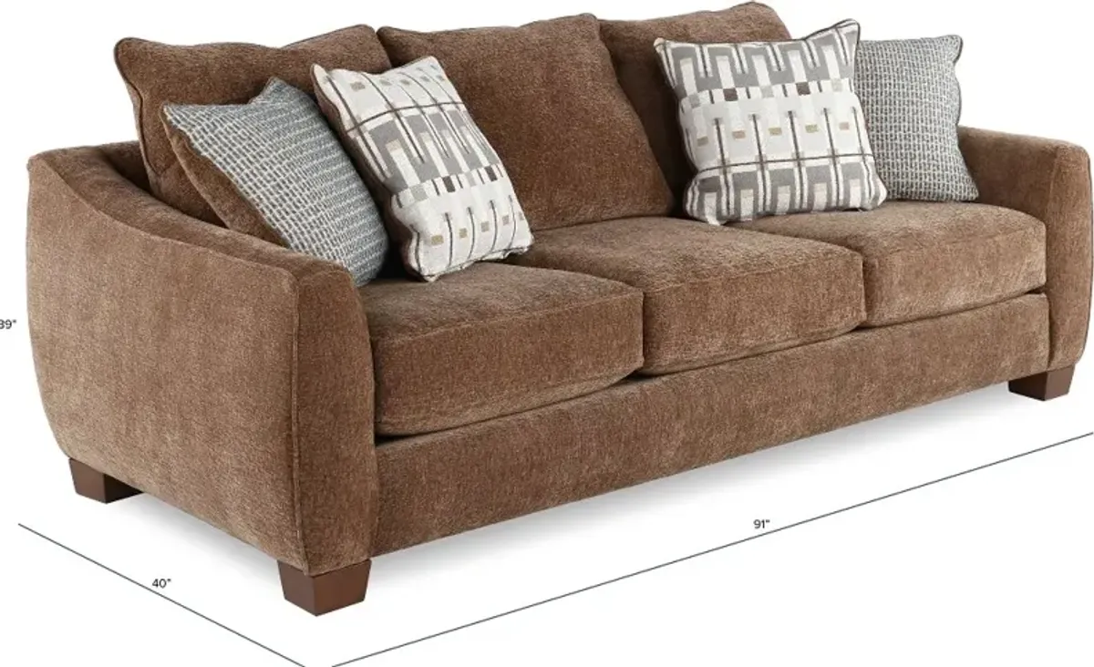 Pandora Brown Sofa