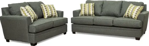 Naomi Gray Sofa and Loveseat Set