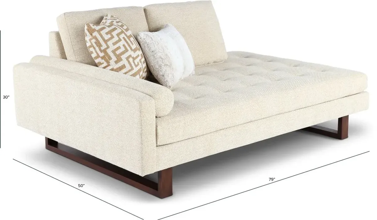 Brunner Beige Chaise Lounge