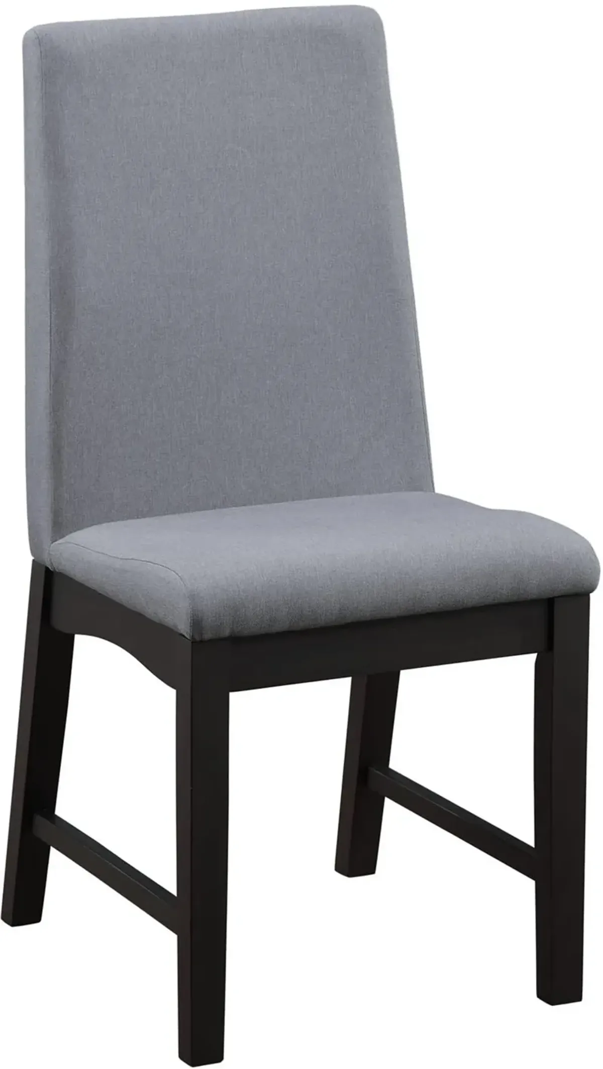 Maywood Espresso Brown and Gray Dining Chair