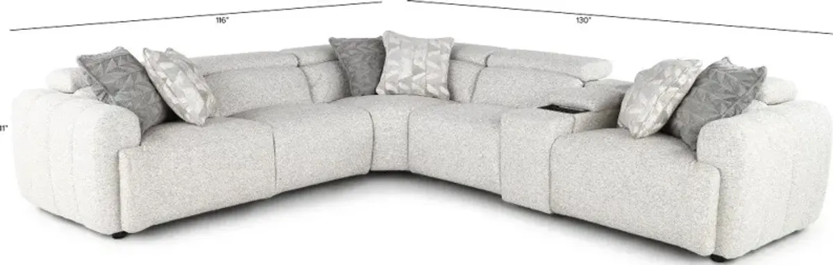 Edition Beige 6-Piece Power Reclining Sectional