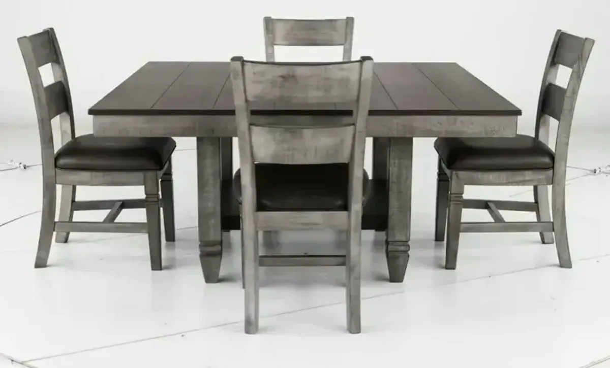 Hope Hills Brown and Gray 5 Piece Dining Set