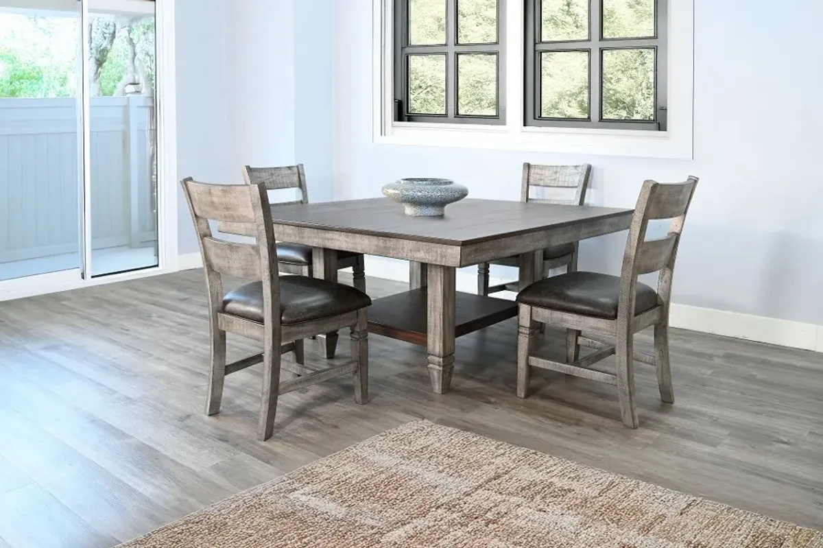 Hope Hills Brown and Gray 5 Piece Dining Set