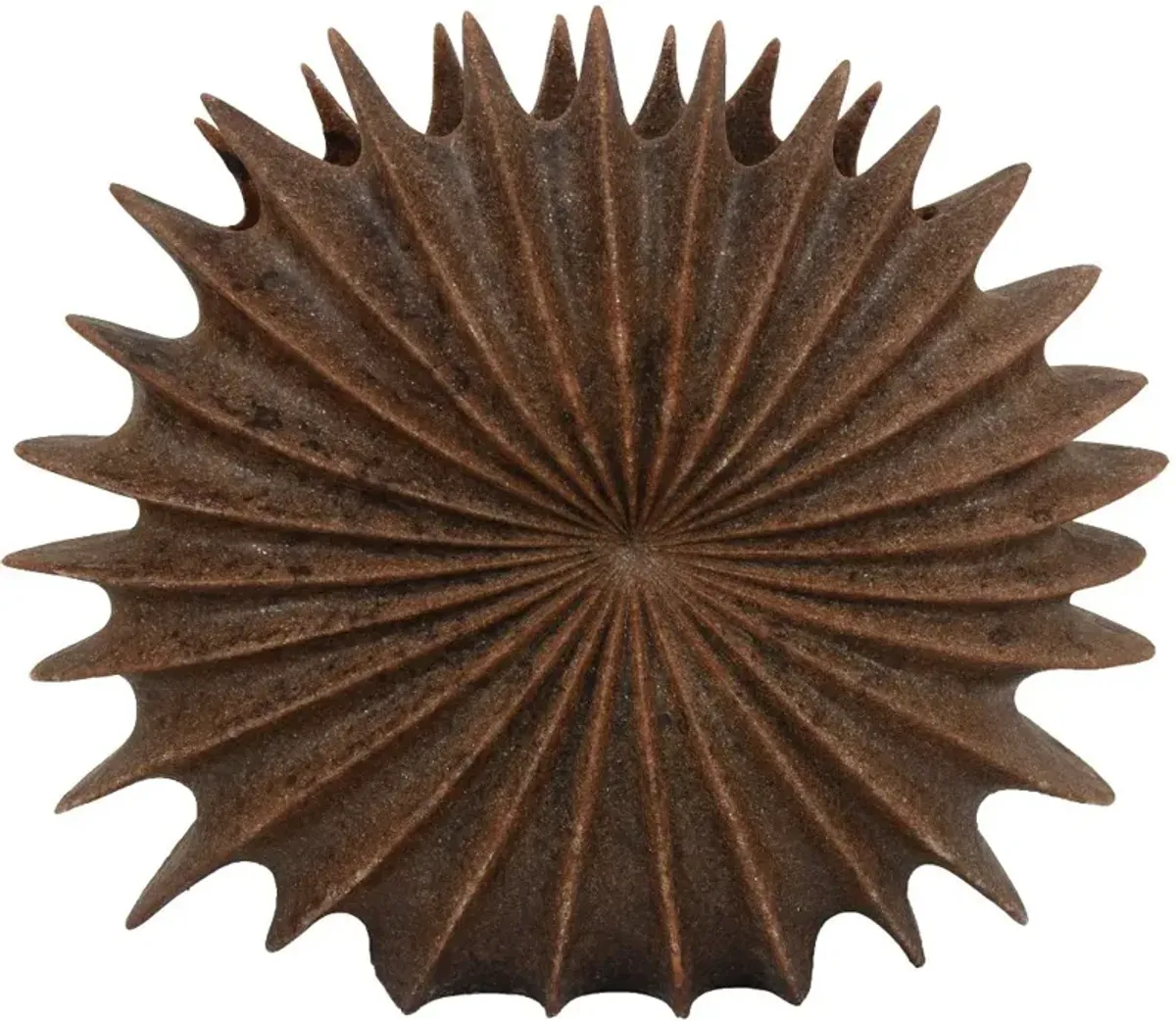 16.25" Brown Round Vase