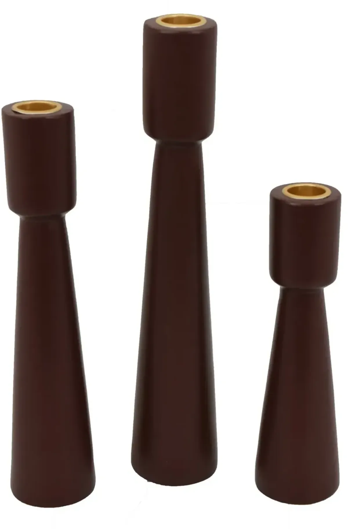 Velma 10" Medium Brown Candle Holder