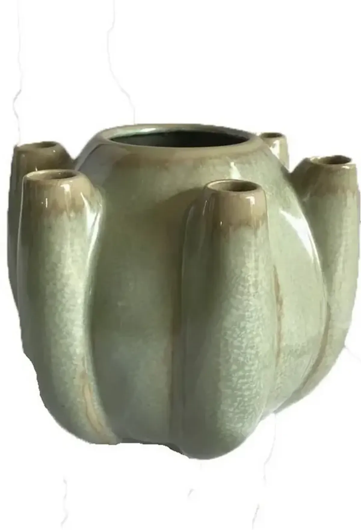 8" Gray Vase