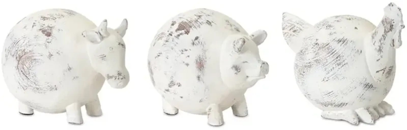 Stone Farm Animals Set of 3
