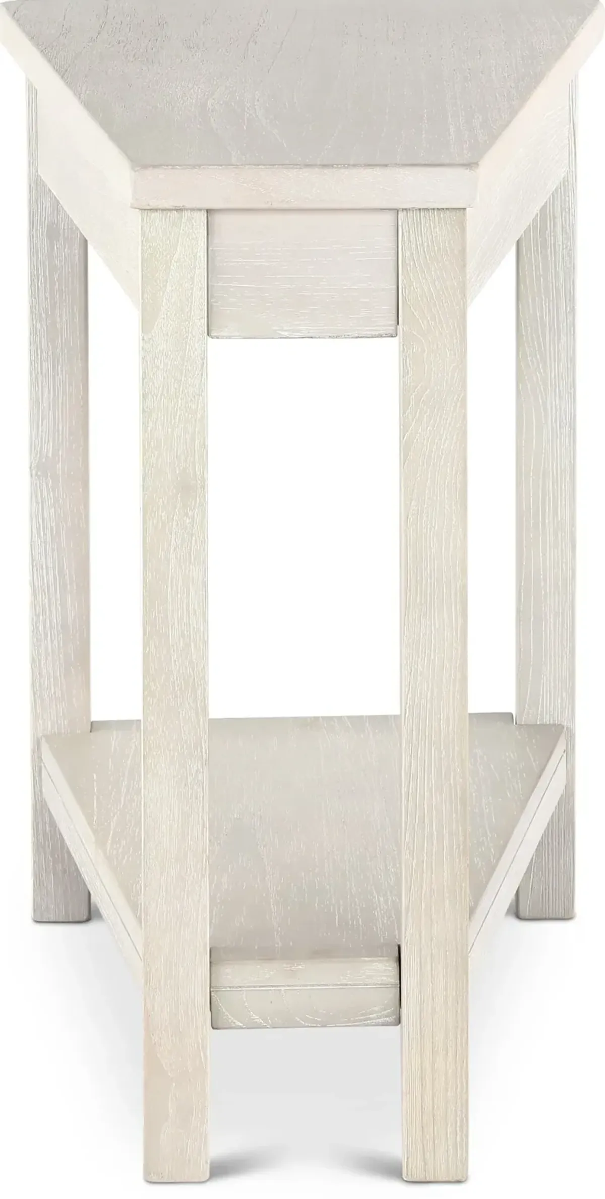 Wedge Gray Chairside Table