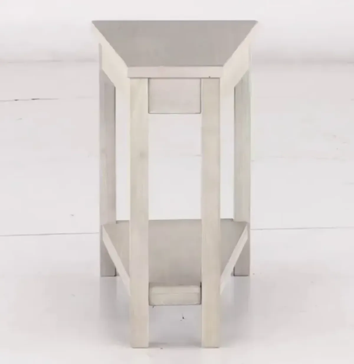 Wedge Gray Chairside Table