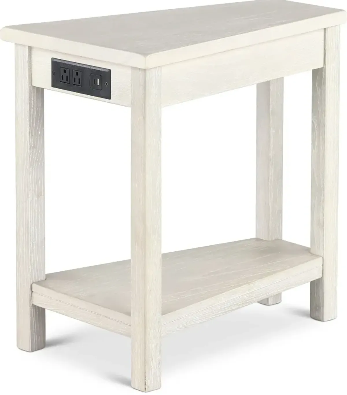 Wedge Gray Chairside Table