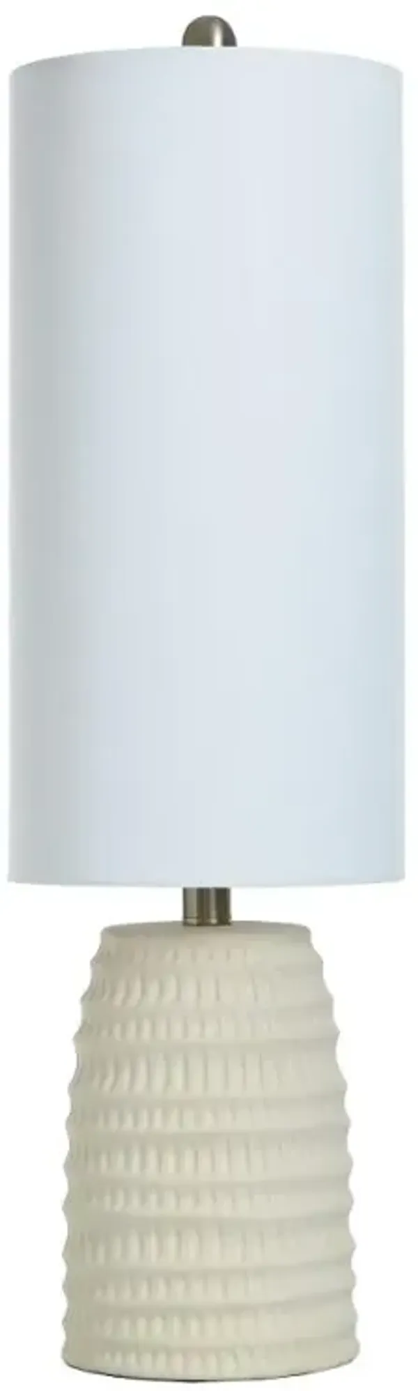 Off White Buff Table Lamp