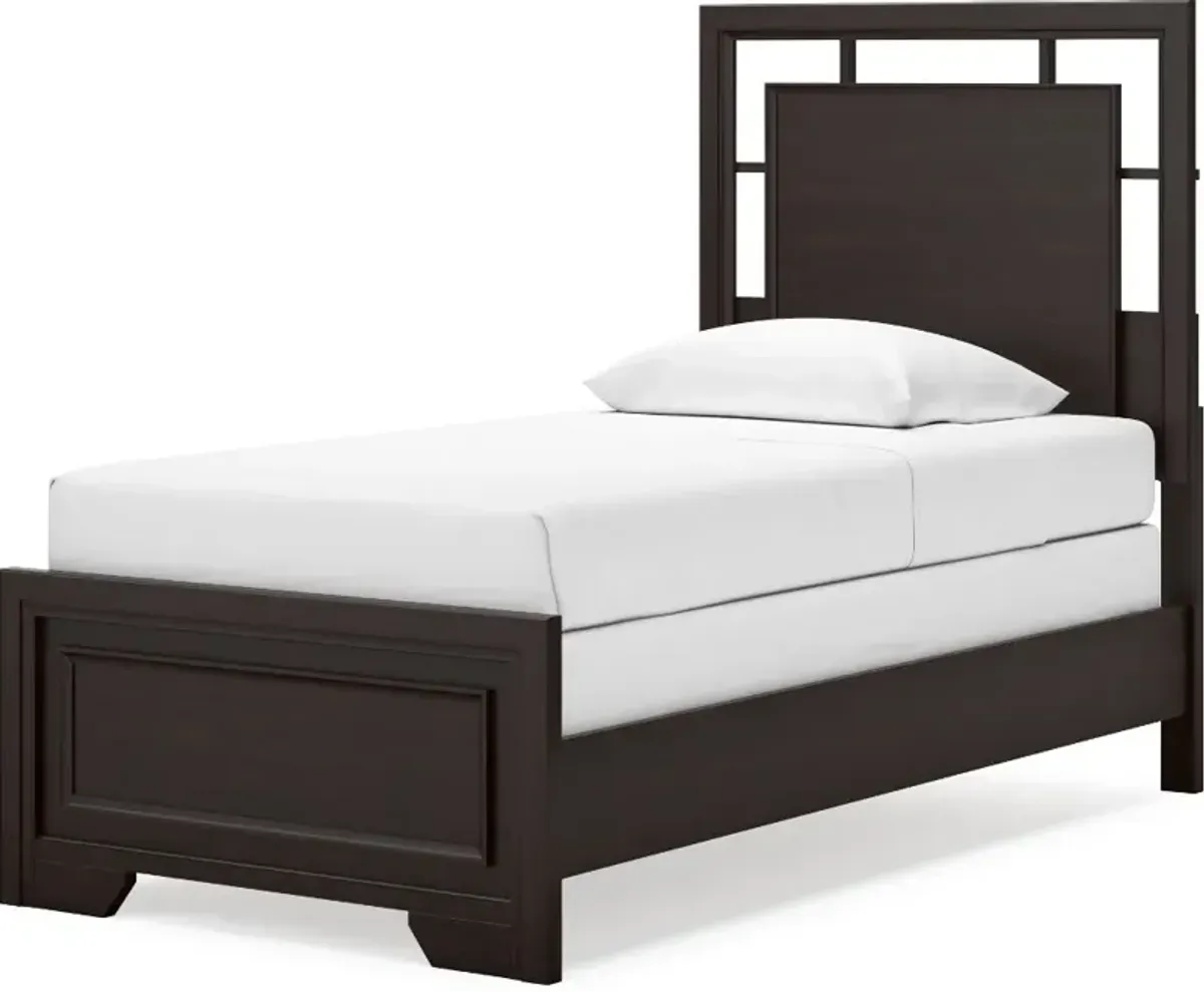 Coventry Dark Brown Twin Bed